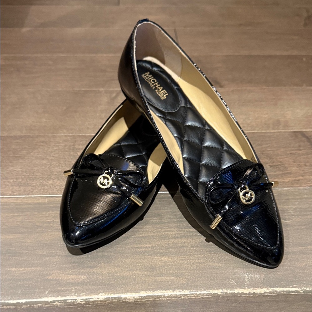 Michael Kors Shiny Black Women's Loafers